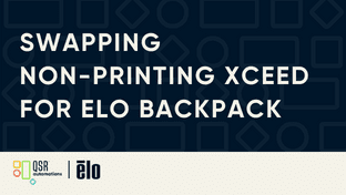 Swapping Non-Printing Xceed for Elo Backpack Thumb